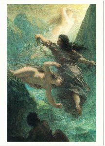 The Three Rhine Maidens by Henri Fantin-Latour Mythological Art Postcard