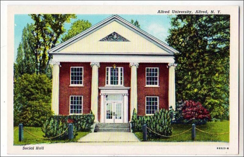 Social Hall, Alfred University, Alfred NY