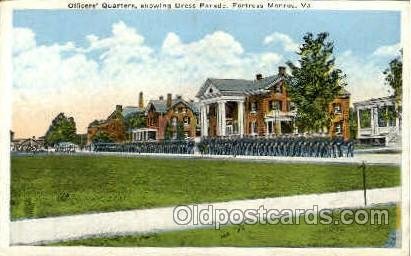 Officers Quarters, Dress Parade Fortress Monroe, VA, USA Tape on back small c...