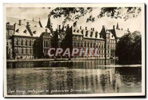 Old Postcard Den Hoog gebouwen Binnenhof Hofvijver m