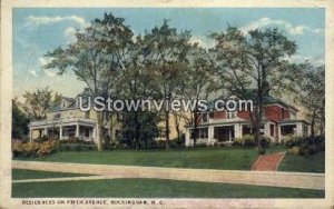 Residences on Fifth Avenue in Rockingham, North Carolina