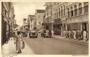 curacao, N.W.I., WILLEMSTAD, Punda, Breedestraat, Car (1947) Postcard