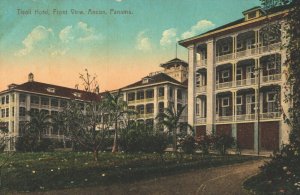 Panama Tivoli Hotel Front View Ancon Panama Vintage Postcard 03.75