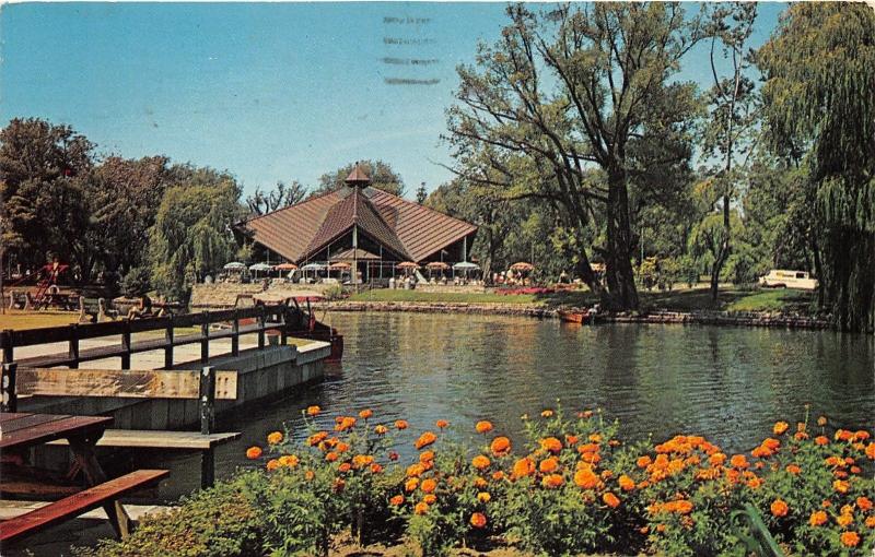 Toronto Ontario~Iroquois Coffee Shop~Centre Island~Lagoon~1965 Postcard