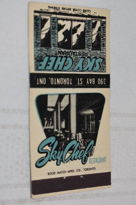 Sky Chef Restaurant Toronto Ontario Canada 30 Strike Matchbook Cover