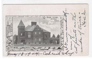 High School Athol Massachusetts 1904 PMC postcard