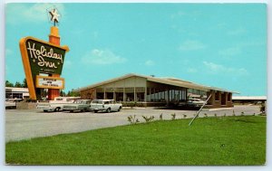MOBILE, AL Alabama ~ HOLIDAY INN WEST  c1960s  Cars Roadside Postcard