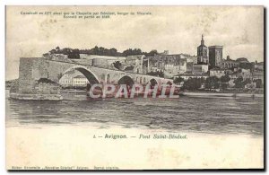 Old Postcard Avignon Pont Saint Benezet