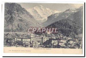 Old Postcard Interlaken und die Jungfrau (Switzerland)
