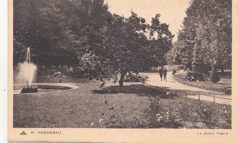 BF16895 haguenau le jardin public  france front/back image