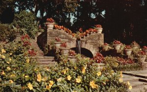 Vintage Postcard Bellingrath Gardens Grotto Built Flagstones Mobile Alabama AL