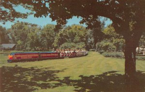 Chicago Illinois Riverview Amusement Park Mini Train Vintage Postcard AA35472