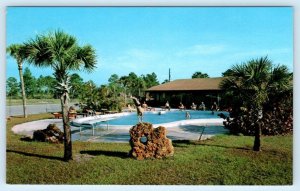 NAPLES, FL ~ Roadside MARCO NAPLES HITCHING POST Travel Trailer Resort Postcard