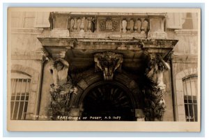c1920's Toulon France, Caryatides Of Puget RPPC Photo Unposted Vintage Postcard