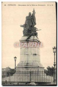 Old Postcard War of 1870 Puteaux Army Monument of National Defense