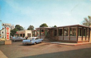 Madison NJ Nautilus Diner Old Cars Postcard