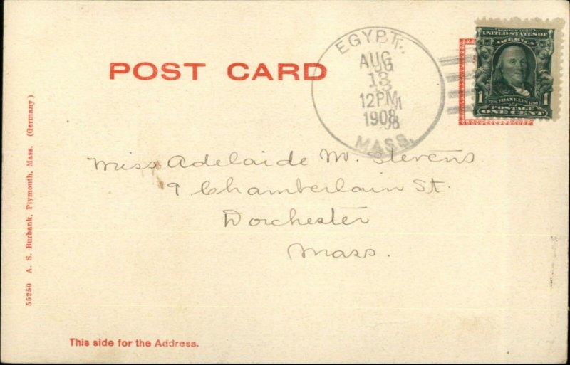 Scituate MA RR Train Station Depot c1905 Postcard