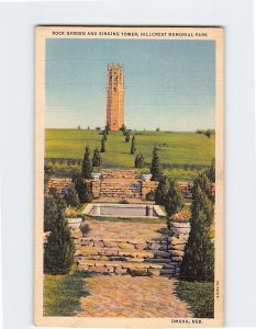 Postcard Rock Garden Ang Singing Tower, Hillcrest Memorial Park, Omaha, Nebraska