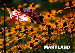 Maryland State Flag and Flower Black Eyed Susan 1996