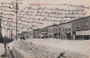 Postcard Snow Storm Oct 21 1906 Alliance Nebraska NE