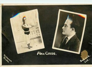 Postcard RPPC C-1910 Indiana South Bend Boxing Sports Alex Cross IN24-4546