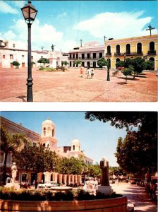 2~Postcards San Juan, Puerto Rico SAN JOSE PLAZA~OLD CITY HALL~BALDORIOTY SQUARE