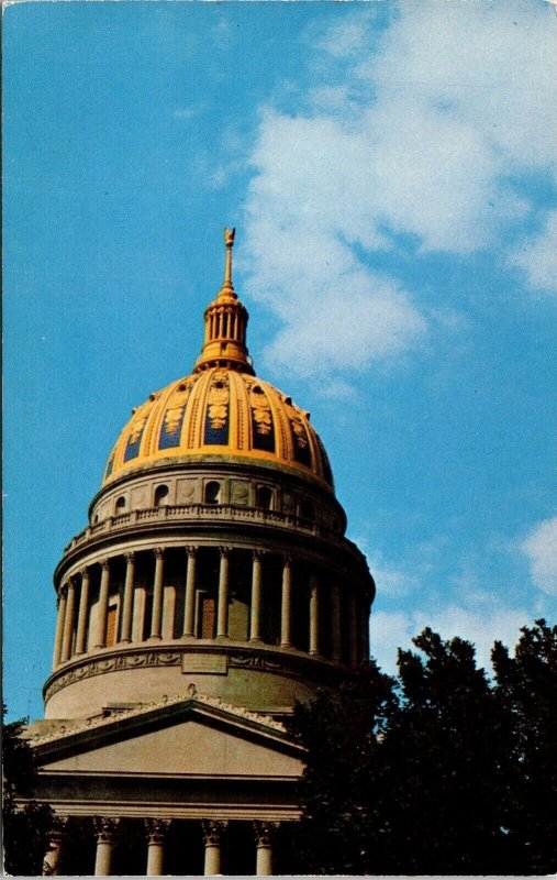 Capitol Dome West Virginia WV Building Postcard VTG UNP Vintage Unused Chrome 