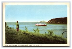 SS Princess Helene Steamer Digby Nova Scotia NS Canada UNP WB Postcard S5