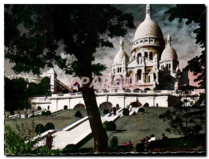 Old Postcard Paris The Basilica of Sacre Coeur Montmartre