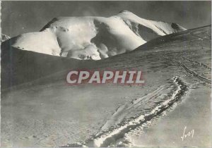 Modern Postcard St Nicolas de Veroce (Haute Savoie) Fields Snow and Mont Joly...