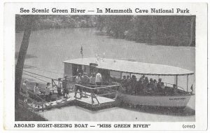 Miss Green River Sight Seeing Boat Green River Mammoth Cave N Park Kentucky