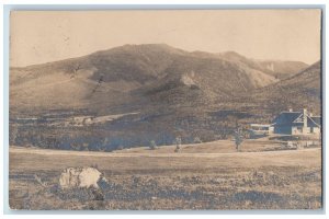 Sugar Hill New Hampshire NH Postcard RPPC Photo Bird's Eye View Mountain Scene