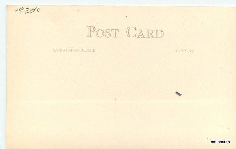 1930s Muir Woods National Monument Giant Redwood CALIFORNIA RPPC postcard 583 