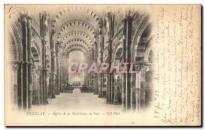 Postcard Old Vezelay Madeleine Church The Nave