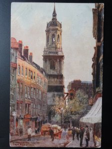London St. Magnus Fish Street Hill, Art by Charles E. Flower Pub by Raphael Tuck