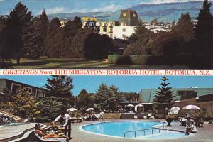 New Zealand Rotorua Greetings From The Sheraton-Rotorua Hotel