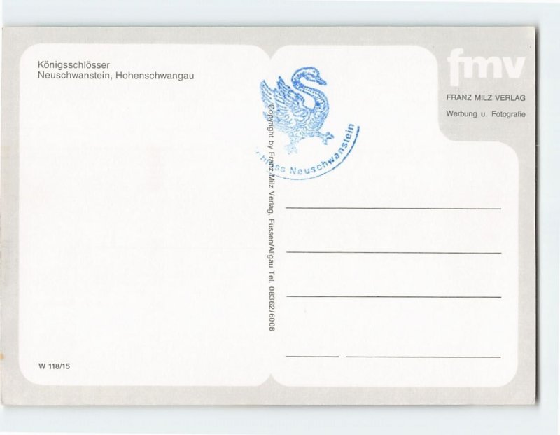 Postcard Königsschlösser, Allgäu, Germany