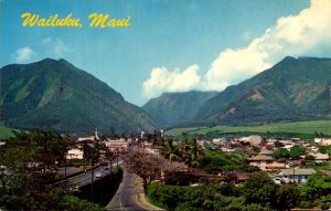 Hawaii Maui Panoramic View Of Wailuku