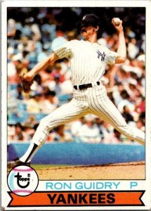 1979 Topps Baseball Card Ron Guidry New York Yankees