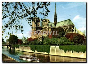 Modern Postcard From Paris Cathedrale Notre Dame for the quai de Montebello