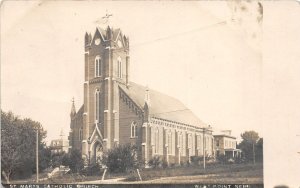 F3/ West Point Nebraska RPPC Postcard c1910 St Marys Catholic Church