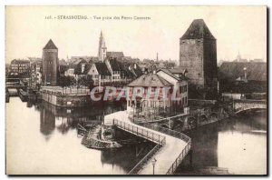 Postcard Old Strasbourg View Taking Converts Bridges