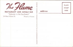 Postcard The Flame Restaurant and Jungle Bar in Phoenix, Arizona~137094