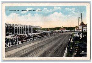 Sioux City Iowa Postcard Interstate Fair Grounds Exterior 1918 Vintage Antique