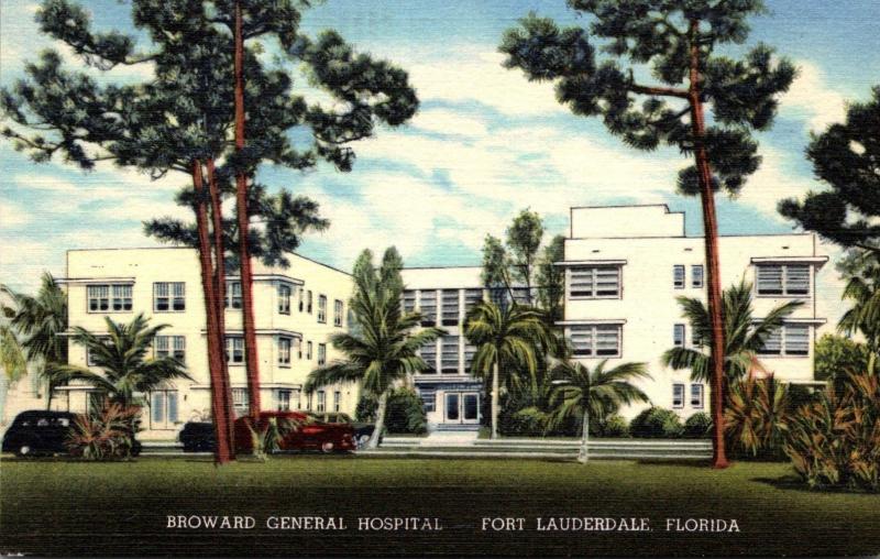 Florida Fort Lauderdale Broward General Hospital Curteich