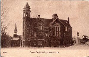 Vtg Waterville Maine ME Coburn Classical Institute 1910s Old View Postcard