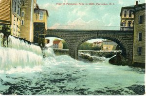 Postcard Early View of Pawtucket Falls, Pawtucket, RI.  W5