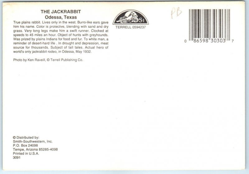 Postcard - The Jackrabbit - Odessa, Texas