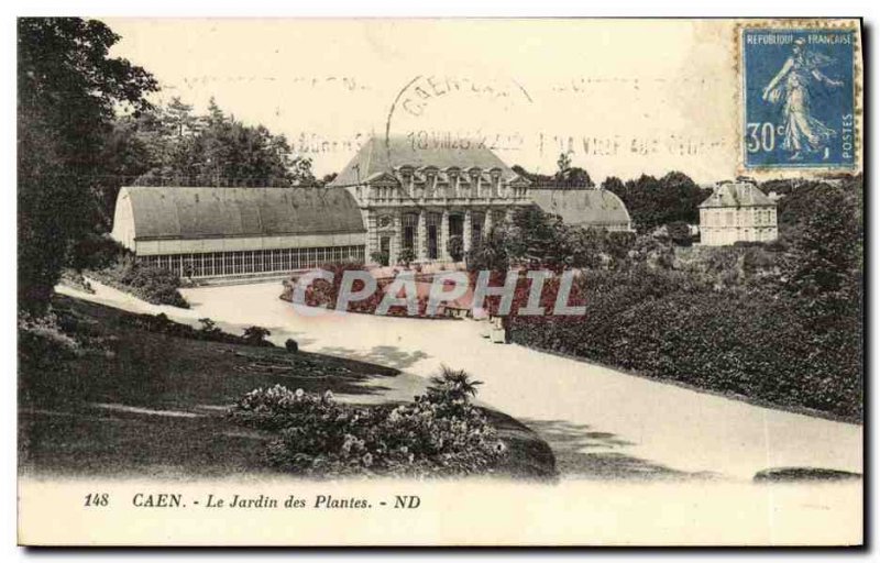 Old Postcard Caen Le Jardin des Plantes