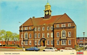 LETCHWORTH HERTFORDSHIRE ENGLAND~TOWN HALL POSTCARD